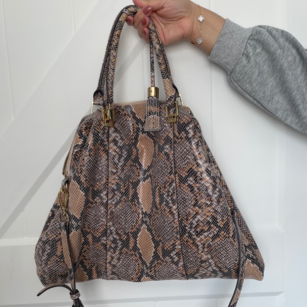 G.I.L.I. Brown/Tan Python Print w Removable Strap